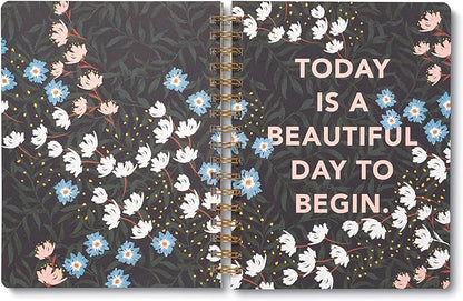 Compendium Spiral Notebook - You are here, it is time, you are ready. — A Designer Spiral Notebook with 192 Lined Pages, College Ruled, 7.5”W x 9.25”H
