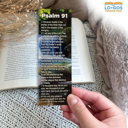 Psalm 91 - The Lord is My Refuge | Pack of 50 | Bookmarks About Protection for First Responders, Policemen, Firefighters, EMS Paramedics, Military, National Guard
