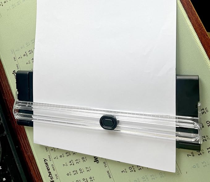 A4 Black 10.5 Inch x 3.5 Inch Paper Cutter for Cutting Paper, Coupon, Label, Cardstock, and Scrapbooking Craft for Office and Home (Black)