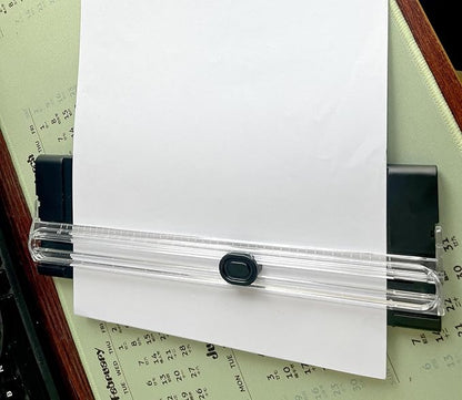 A4 Black 10.5 Inch x 3.5 Inch Paper Cutter for Cutting Paper, Coupon, Label, Cardstock, and Scrapbooking Craft for Office and Home (Black)