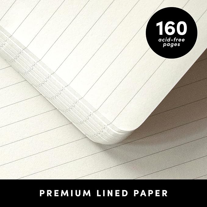 PAPERAGE Lined Spiral Journal Notebook, (Lavender), 160 Pages, Medium 5.7 inches x 8 inches - 100 GSM Thick Paper, Hardcover, Double-Wire Spiral Journal & Notebook
