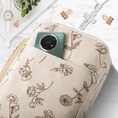 Bible Cover Case for Women,Large Bible Tote Bags for Women Organizer Corduroy Bible Carrying Case for Girls,Bible Study Supplies Accessories Christian Gifts for Women