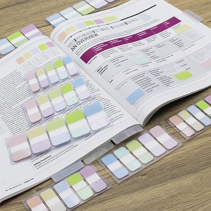 Tabs Flags Solid Assorted Colors, 0.98 x 1.71 Inch Alternating Sticky Tabs, Easy to Post, 4 On-The-Go Dispensers/Pack, 400 Pages Total