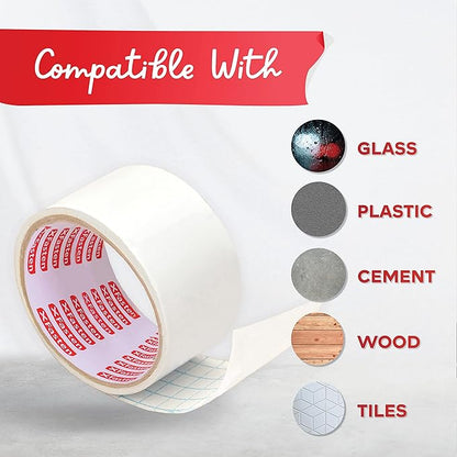 XFasten Dry Erase Tape White 2-Inch x 15-Feet Zero Smudging Ghosting-Free Whiteboard Tape, Reusable Dry Erase Labels for Storage Bins, Sentence Strips for Teachers