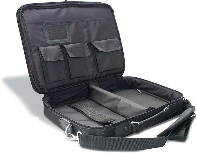 TRENDnet Padded Clamshell Notebook Carrying Case for 15.4 Inch Laptops, TA-NC1, Black