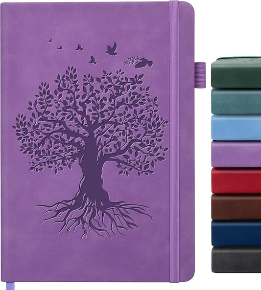 Lined Journal Notebook for Women Men, A4 Hardcover Leather Journals for Writing, 200 Pages Thick Paper, Daily Journal Notebook for Work, School, Note Taking, Business, Travel, College Ruled