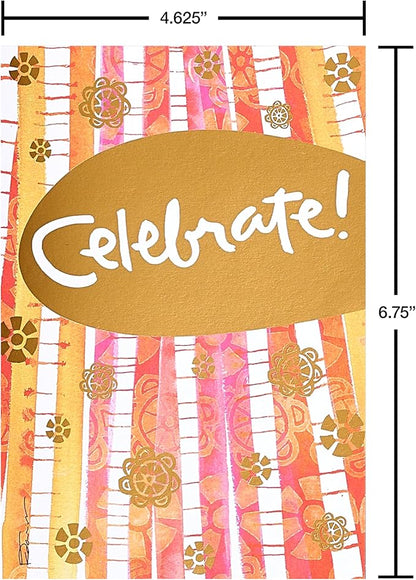 American Greetings 30-Count Birthday Card Assortment Box with Envelopes, Seals, and Storage Box (Kathy Davis Designs, Party Hats)