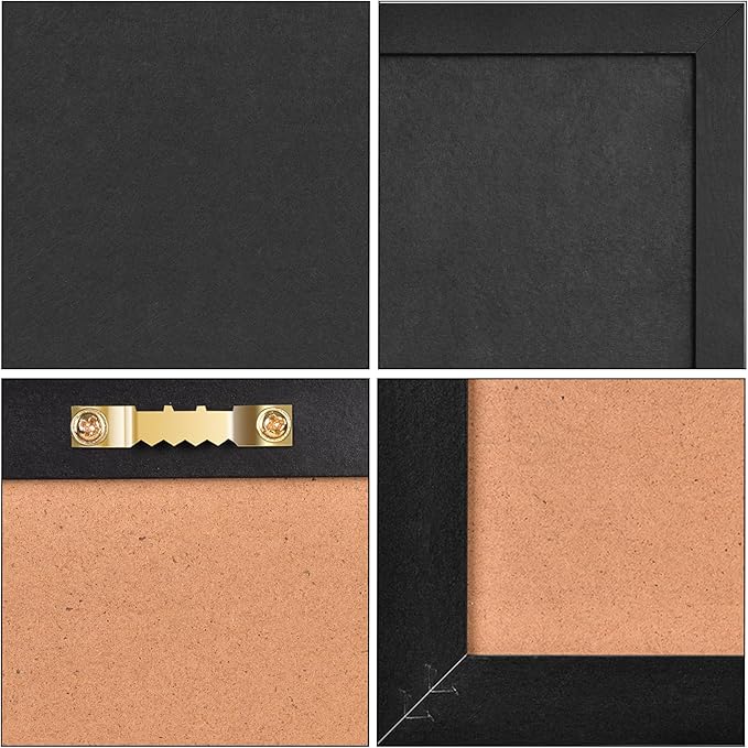 Grey Bulletin Boards Cork Board with Felt, 15"x11" Small Display Pin Board Vision Board for Walls, Jewelry, Notes, Collection, Photos, Office, Wood Framed(Black) & Felt(Gray), 1pc