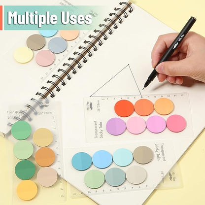 Mr. Pen- Transparent Sticky Note Set, 560Sheets, Colorful, Round Transparent Sticky Notes Set, Bible Sticky Notes Clear Sticky Notes Transparent, Bible Notes, Transparent Sticky Notes for Bible Study