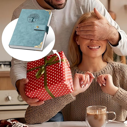 Tree of Life Journal for Women Journals for Writing 260 Lined Pages Hardcover Leather Journal Notebooks for Men, 5.7”x8.3”, Blue