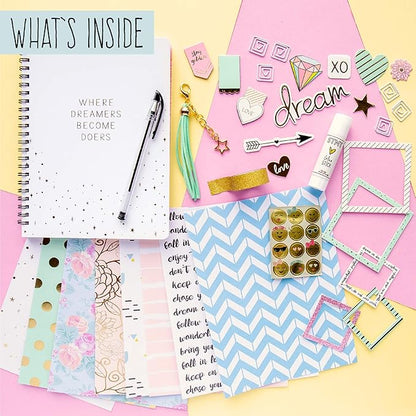 STMT D.I.Y. Dreamers Become Doers Journaling Set, Stationery Set, Bullet Journal Kit, Journaling Kit, Journals for Teen Girls, DIY Journal Set for Girls Ages - 8+