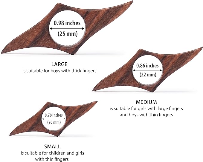 TILISMA Wooden Book Page Holder - Handmade Walnut Thumb Book Accessories - Reading Gadget to Read in Bed - Gifts for Book Lovers, Avid Readers, Bookworms, Librarians - Bookmark (Large)