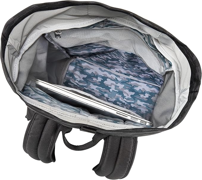 Skyway Luggage Rainier Rolltop Commuter Casual Daypack for Work or Hiking, Eco-Friendly, Made of 100% rPET Travel Laptop Bag for Women & Men, 20L, Kohala Black