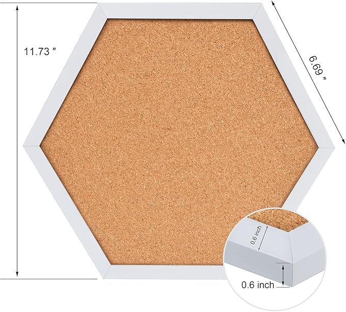 4 Packs Cork Board,Corkboards for Wall,Small Cork Board Decorations,Cork Boards for Walls with Frame, Decorative for Office, School & Home