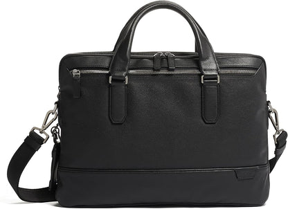 TUMI Harrison Sycamore Slim Brief - 14-Inch Laptop Briefcase - Professional Business Briefcase with Removable Shoulder Strap