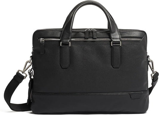 TUMI Harrison Sycamore Slim Brief - 14-Inch Laptop Briefcase - Professional Business Briefcase with Removable Shoulder Strap