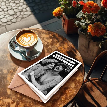 Funny Birthday Card for Sister, Birthday Card for Sister In Law, Happy Birthday Sister Card Funny, Sister To Sister Birthday Card for Sister, for Women, Ladies, Sisters, Best Friends