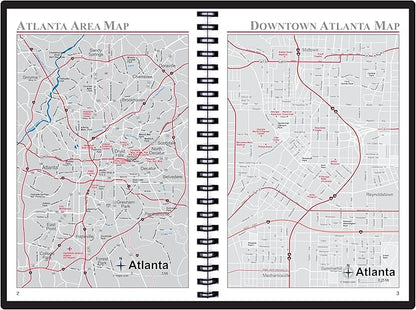2025 Datebook & City Themed Planner – Resource Guide with Daily, Weekly & Monthly Views – 3-Year Reference Calendar - Multi-Purpose Travel Notebook Guide & Adventure Diary (Atlanta '25)