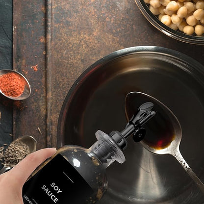 Olive Oil Labels for Glass Bottles - 2.5" x 2.5" Waterproof & Oil-Proof Kitchen PVC Sticker Labels for Oils, Vinegars, Sauces, Cooking Wines & Condiments - Minimalist Black, 39pcs