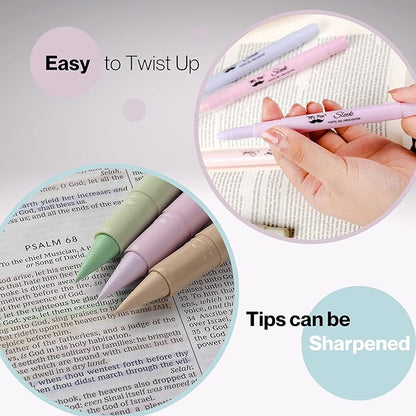 Mr. Pen- Gel highlighter, 8 Pack, Morandi Colors, Bible Highlighters Quick Dry, No Bleed, Assorted Pastel Colors, Bible Markers
