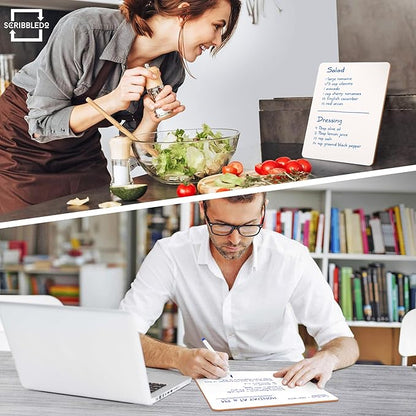 Scribbledo Small White Board Dry Erase Mini Whiteboard 9x12 Inch Small Dry Erase Board Marker Board Dry Erase Lapboards Handheld Personal White Boards for Students Whiteboard Office