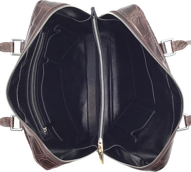 Masami Handmade Genuine Crocodile Leather Business Bag, Briefcase, Japanese brand, Leather bag