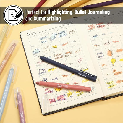 Mr. Pen- Bible Highlighters and Pens, 10 Pack, Gel Highlighters, Colorful Bible Highlighters No Bleed, Gel Highlighter No Bleed Through, Aesthetic Pens, Colored Ink Gel Pens, Cute Pens