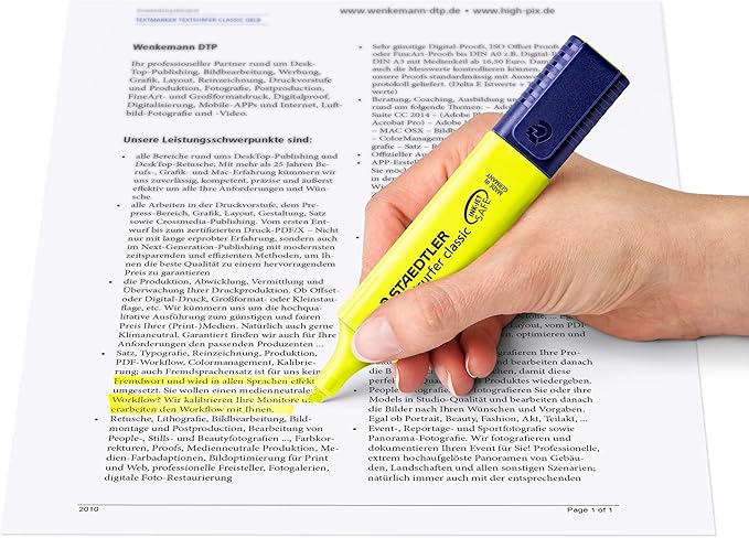 Staedtler Highlighter: Textsurfer Classic Yellow 364-1
