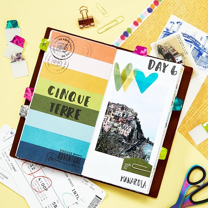 Avery Mini Ultra Tabs, 1" x 1.5", Holographic Jewel Tone Colors, 32 Repositionable Page Tabs (74146)