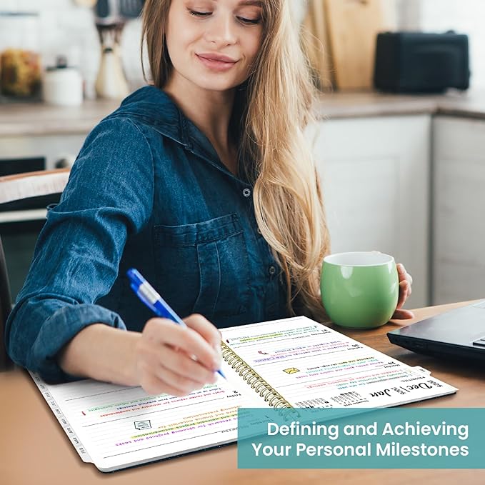 2026 Planner, Weekly and Monthly Planner for Women, January 2026 to December 2026, Pretty Hardcover 2026 Calendar Planner Book with Tabs, Inner Pocket, Spiral Bound, Perfect Office Home School Supplies - 8.5" x 11", Painted Horizon