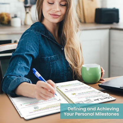 2026 Planner, Weekly and Monthly Planner for Women, January 2026 to December 2026, Pretty Hardcover 2026 Calendar Planner Book with Tabs, Inner Pocket, Spiral Bound, Perfect Office Home School Supplies - 8.5" x 11", Painted Horizon