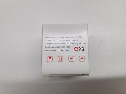 Phomemo Circle Sticker Label Compatible with M110/M100/M220/M250/M120/M150/M200 Label Maker, Round Thermal Label, 1.96" x 1.96"(50x50 mm), Black on Yellow