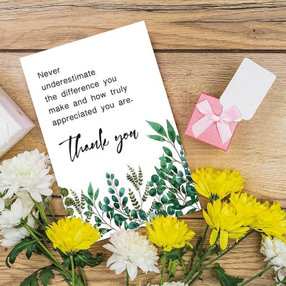 Employee Thank You Card, Appreciation Card for Coworker Boss Staff, Never Underestimate The Different You Make...