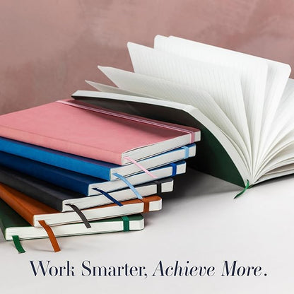 Softcover Ruled Journal with Thick 80 gsm Lined Cream Paper A5 size (8.3 inches x 5.4 inches) - Daily Writing Notebook Journal for Travel, School and Office Use - Diary Journal for Women and Men - Blush Pink