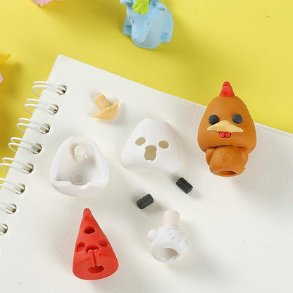Mr. Pen Animal Toppers - 22 Pack Pencil Toppers & 8 Pack Take Apart Animal Erasers for Kids, Fun Easter Egg Fillers