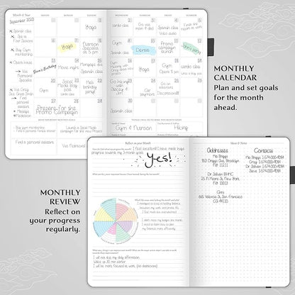 Legend Planner – Weekly & Monthly Life Planner to Hit Your Goals & Live Happier. Organizer Notebook & Productivity Journal. A5 (Mystic Gray)