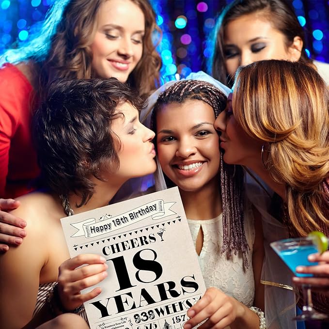 18th Birthday Card, 18th Birthday Decorations for Girls Boys, 18th Birthday Gifts for Son Daughter, Back in 2007 Birthday Card