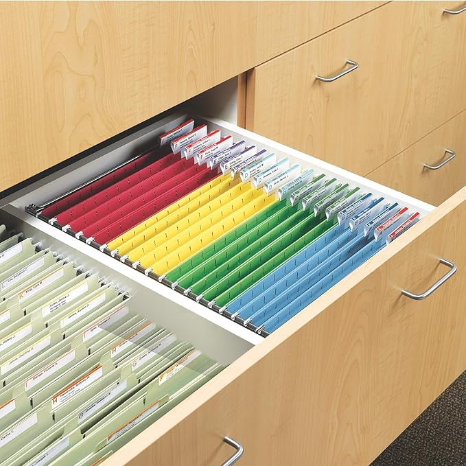 Smead Steel Hanging File Folder Frames, 2 Count, Gray, Adjustable Depth 23" to 27", Legal Size (64873)