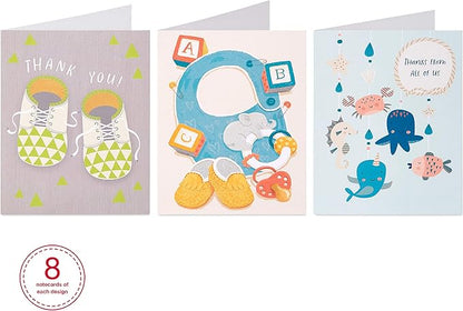 American Greetings Baby Shower Thank You Card Bundle (48-Count)