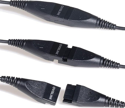 Noise Canceling Call Center Headset Compatible with Polycom Allworx IP Phones | Comes with 2 Quick Disconnect Cord | Flexible Microphone Boom | HD Voice Quality | Comfortable