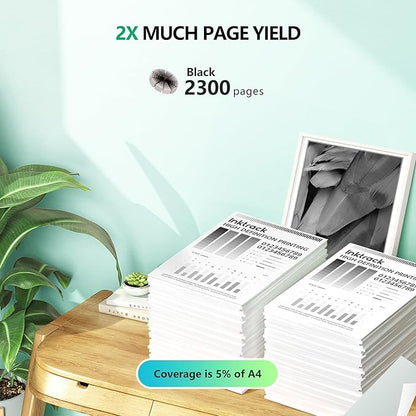 950XL Ink Cartridges Compatible for HP 950XL Black Ink Cartridges Replacement for HP OfficeJet Pro 8600 8610 8620 8100 8630 8660 8640 8615 8625 276DW 251DW Printers (Black,2-Pack)