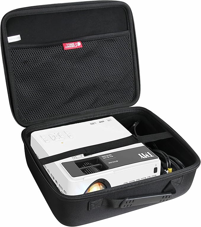 Hermitshell Hard Travel Case for TMY Mini Projector Upgraded 9500 Lumens Bluetooth Projector (Case for Projector + Tripod)