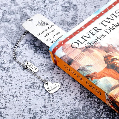 Graduation Retirement Gifts for Women Christmas Retirement Bookmark Gift for Female Her Women Thank You Gifts for Teacher Coworker Friends Retirement Gifts for Employee Boss Leader Retirement Focus