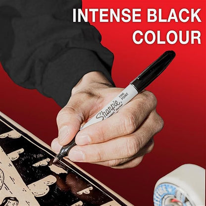 Sharpie Permanent Markers | Fine Point for Bold Details | Black Ink | 5 Marker Pens