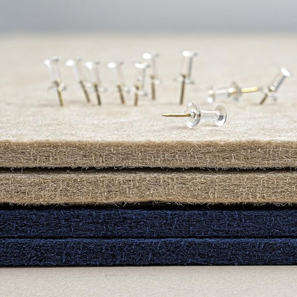 Large Bulletin Board - 72 x 48 Inches, Decorative Felt Pin Board for Wall - 6' x 4' Foldable Photo Display Board with Self-Adhesive Tape, Includes 20 Push Pins - Dark Blue