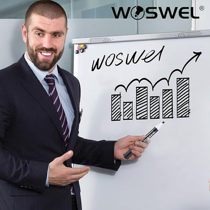 Dry Erase Markers, 60 Bulk Pack, Black Chisel Tip Whiteboard Markers, Chisel Point Low Odor Dry Erase Markers