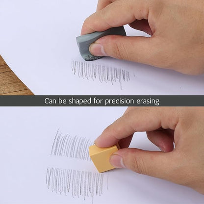 Mr. Pen Art Eraser Set - 12 Pcs, Kneaded & Gum Erasers for Artists