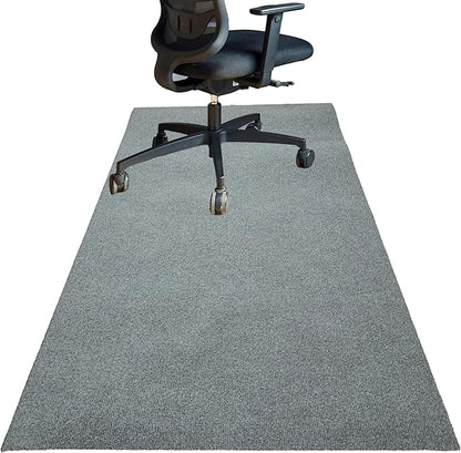 Office Chair Mat for Hardwood 36"x48" Computer Gaming Desk Floor Mat for Rolling Chair Non Slip Floor Protector,Grey