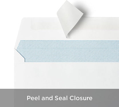 Blake Purely Everyday #10 Pack of 1000 Peel and Seal Envelopes (29215-76) White - 4 1/8" x 9 1/2"