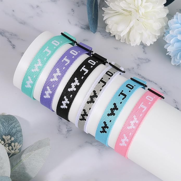 6PCS WWJD Bracelet for Women Men, Christian Gifts Wristbands, WWJD Rubber Bracelets - What Would Jesus Do Silicone Bracelet